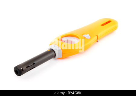 orange gas lighter isolated on white background Stock Photo