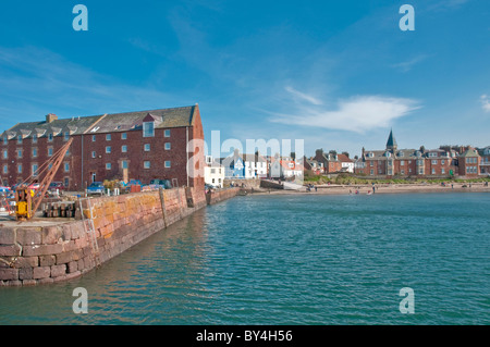 The beach & harbour North Berwick East Lothian Scotland Stock Photo