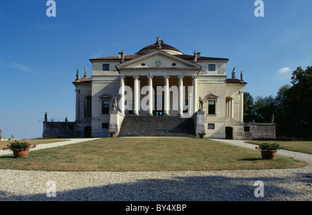 Villa Rotonda built by Andrea Palladio, Vicenza, Venetia, Italy Stock Photo