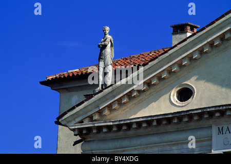 Villa Rotonda built by Andrea Palladio, Vicenza, Venetia, Italy Stock Photo