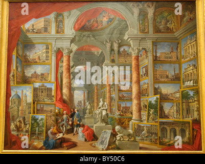 Modern Rome, 1757, Giovanni Paolo Panini Stock Photo