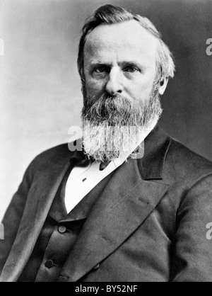 Rutherford B. Hayes was the 19th President of the United States Stock Photo