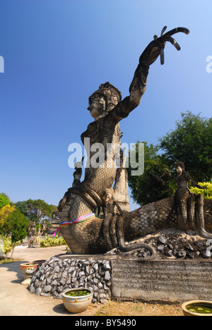 At the Sculpture park at Nong Khai in Thailand Stock Photo