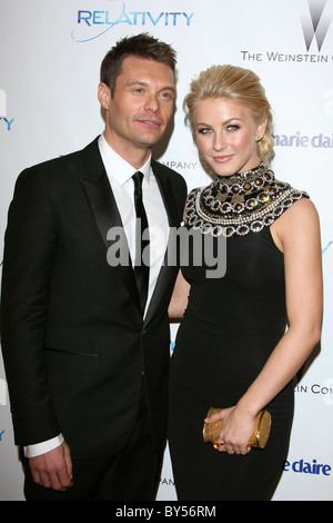 RYAN SEACREST JULIANNE HOUGH RELATIVITY MEDIA AND THE WEINSTEIN COMPANY 2011 GOLDEN GLOBES AFTER PARTY BEVERLY HILLS LOS ANGEL Stock Photo