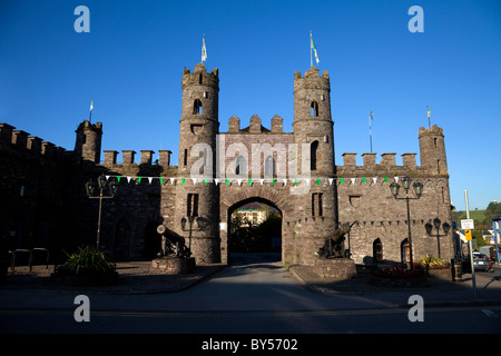 12th Century Castle in the Market Square, Macroom, County Cork, Ireland Stock Photo