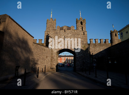 12th Century Castle in the Market Square of Macroom, County Cork, Ireland Stock Photo