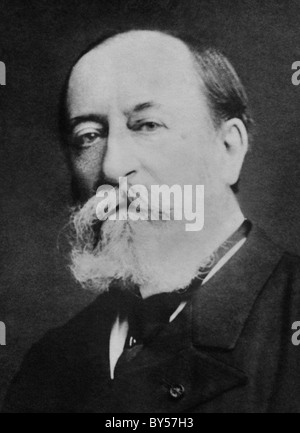 Vintage portrait photo circa 1900 of French composer, organist, conductor and pianist Camille Saint-Saens (1835 - 1921). Stock Photo