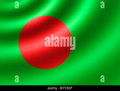 Bangladesh flag Stock Photo