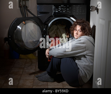 Abused woman Stock Photo
