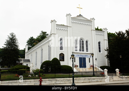 St Mary's Catholic Church in Lee, Massachusetts Stock Photo