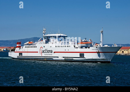 Acciona Trasmediterranea ferry Ciudad de Malaga at Ceuta in Spanish ...