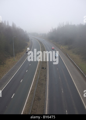 A627 Motorway going into Oldham, Lancashire,England,UK Stock Photo - Alamy