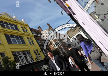 Carnaby Street, a popular attraction for tourists and shoppers. Stock Photo