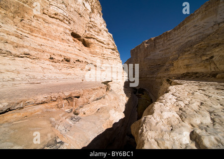 Beautiful landscapes at Ein Avdat national park in the Negev desert, Israel. Stock Photo