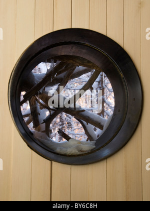 The Treehotel in Harads, Sweden. Architecture designed rooms/cabins,The birds nest, architect Bertil Harström Inredningsgruppen Stock Photo