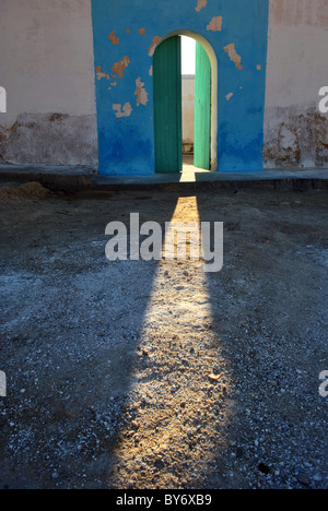 Sunlight streaming through an open door, Tunisia
