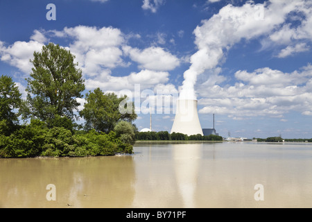 Isar 1 Nuclear Power Plant, Landshut, Lower Bavaria, Germany Stock Photo