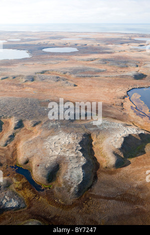 Aerial vews over the Yamal Peninsula in Western Siberia , Russia home ...