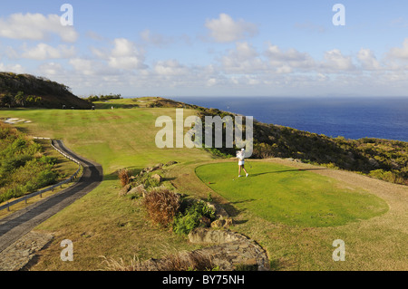 Trump International Golf Club, Raffles Resort, Canouan Island, Saint Vincent, Caribbean Stock Photo