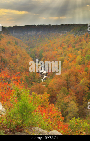 Canyon View Overlook, Little River Canyon National Preserve, Fort Payne, Alabama, USA Stock Photo