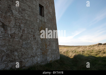 Kempt Tower, St Ouens Bay, Jersey, Channel Islands Stock Photo