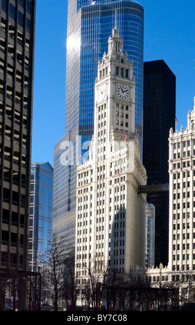 Wrigley Building, Chicago Illinois, USA Stock Photo