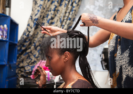 Getting ready for a wedding, Hargeysa, Somaliland, Somalia, Africa Stock Photo