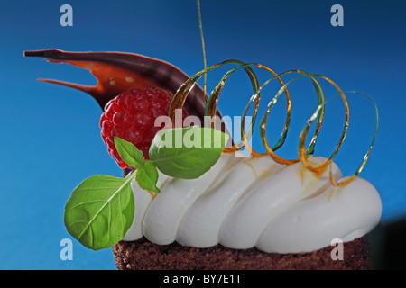 cake teacake sugary caramel Stock Photo