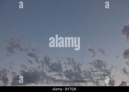 Clouds photographed from Lincolnwood Drive in Santa Barbara, CA. Stock Photo