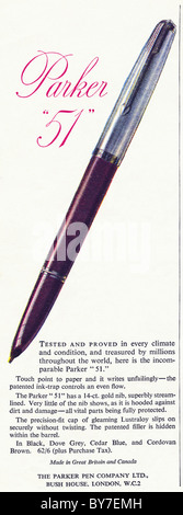 1970s UK Parker Pens Magazine Advert Stock Photo - Alamy