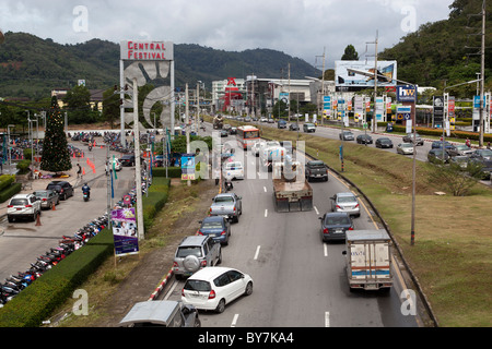 Phuket Thailand December 2021 , central festival shopping mail with  christmas tree. High quality photo Stock Photo - Alamy