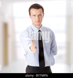 Young business man ready to set a deal Stock Photo - Alamy