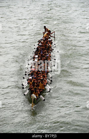 vallam kali,also known as snake boat race during onam celebrations in kerala,india Stock Photo