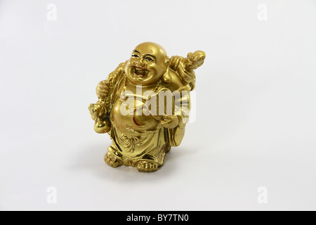 Chinese laughing Buddha Stock Photo