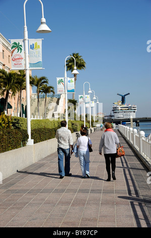 The Downtown Tampa Rivewalk District Florida in the heart of the city on the Hillsborough River Stock Photo