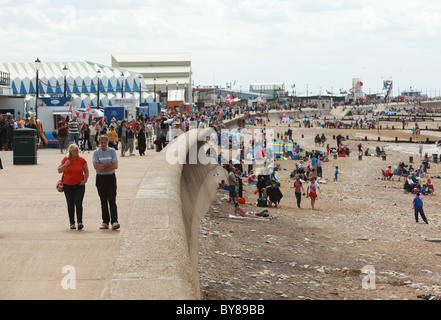 Pictured is the seaside town of Hunstanton in north Norfolk.  Photo by Fabio De Paola Stock Photo