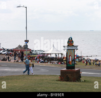 Pictured is the seaside town of Hunstanton in north Norfolk.  Photo by Fabio De Paola Stock Photo