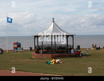 Pictured is the seaside town of Hunstanton in north Norfolk.  Photo by Fabio De Paola Stock Photo