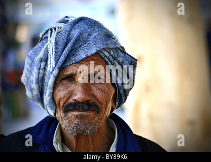 Old man in Sousse, Tunisia Stock Photo