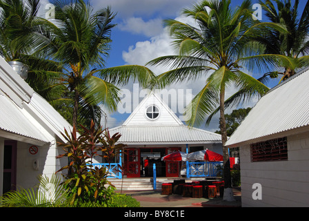 Beach bar/cafe, Bridgetown, Barbados, Caribbean. Stock Photo