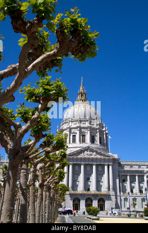 San Francisco City Hall in the city of San Francisco, California, USA. Stock Photo