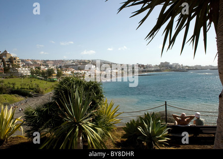 Relaxation by the coast on tenerife, the canary islands, spain Stock Photo
