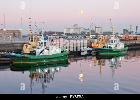 Tug boats on the Liffey Stock Photo