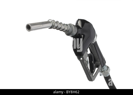 petrol gas pump nozzle cut-out Stock Photo