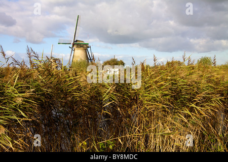 Kinderdijk World Heritage Site of Windmills near Amsterdam Stock Photo