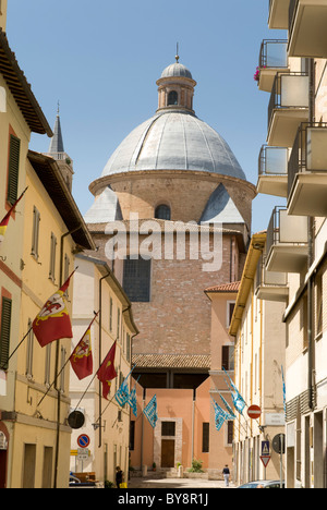 Dome of  Duomo di San Feliciano Foligno Stock Photo