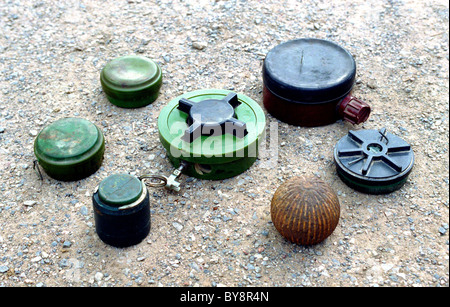 Landmines in Angola, Africa Stock Photo