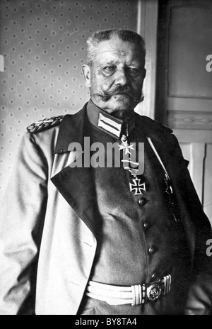 PAUL von HINDENBURG (1847-1934) German General in WWI and President of Germany from 1925 to 1934 Stock Photo
