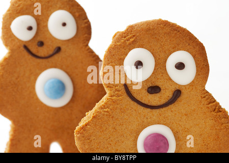 Gingerbread men/biscuits Stock Photo