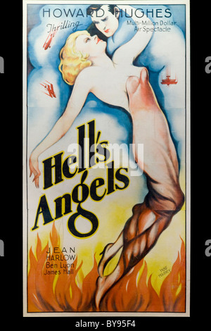 Vintage theatrical poster for Howard Hughes 'Hell's Angels' 1930 - USA Stock Photo